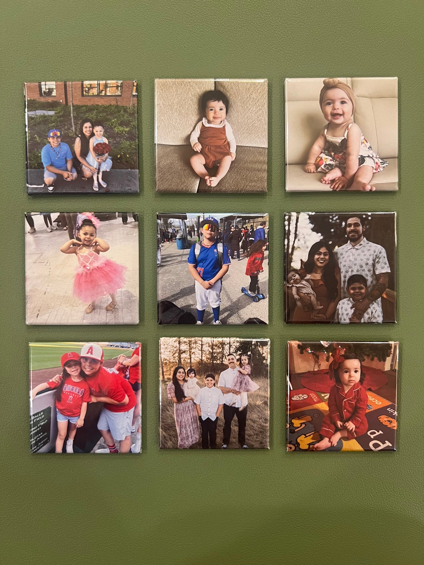 2x2 Custom Photo Magnets (set of 9)