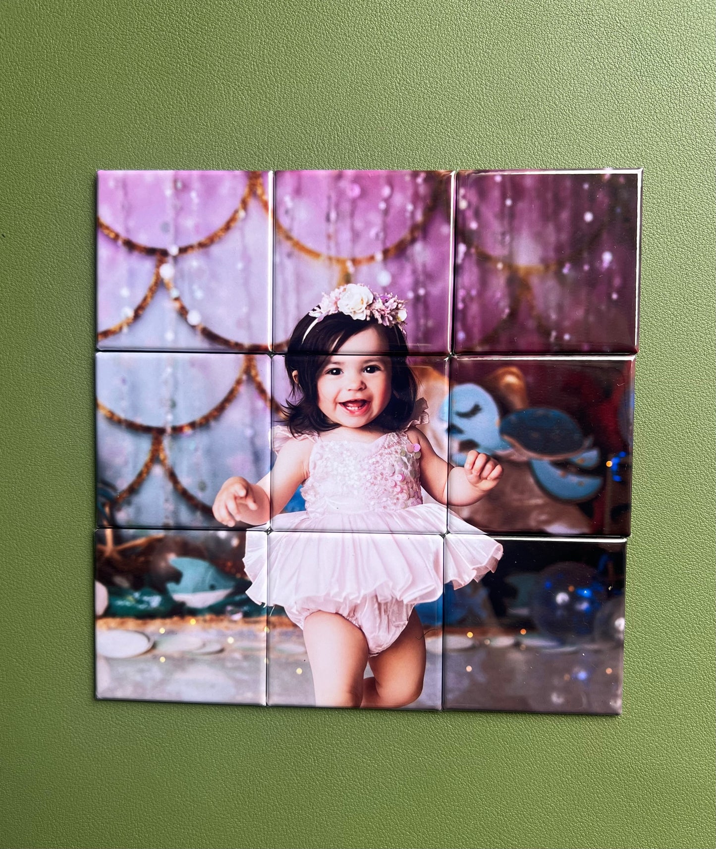 9 piece Custom Photo Puzzle Magnet